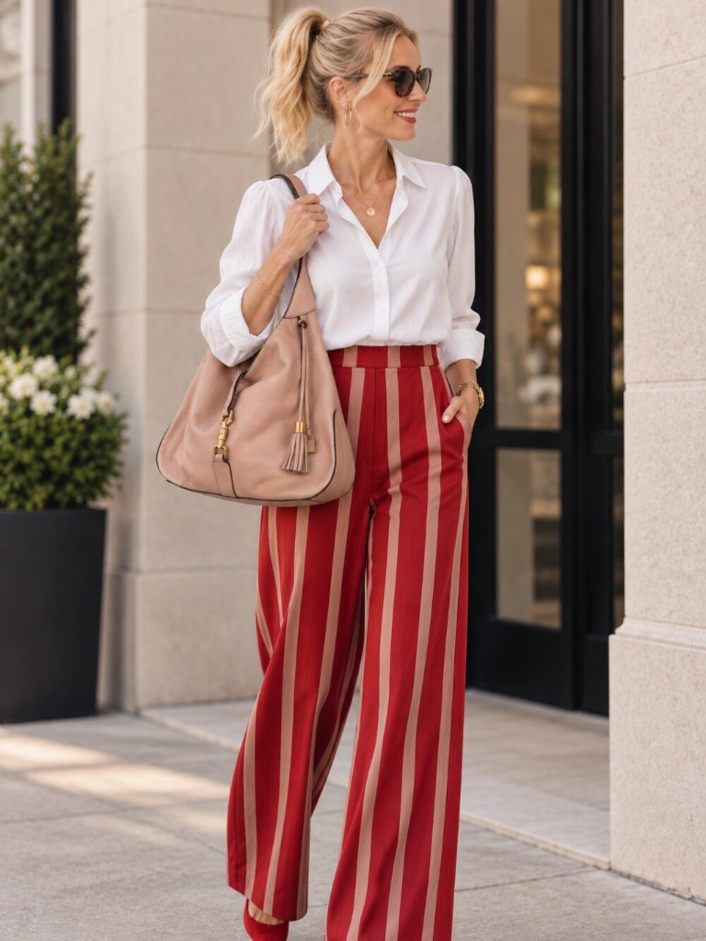 Soft & Sophisticated! G.I.L.I. Blush Pink Leather Hobo Bag